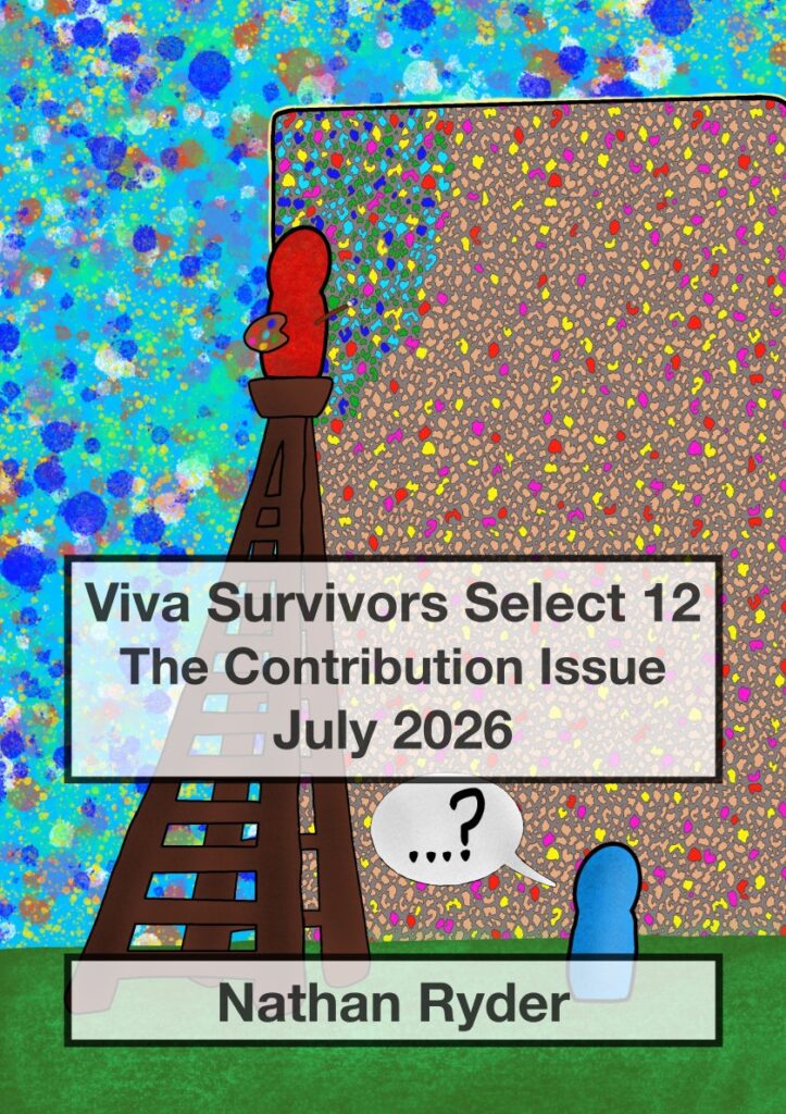 Cover for The Contribution Issue, dated July 2026. Background image shows a red stylised pawn on a ladder painting a large mural. A blue pawn has a ? speech bubble at the foot of the ladder